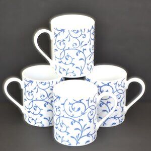 Spode Blue Indigo Mugs Set of 4